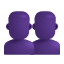 icone emoji com busto de duas pessoas